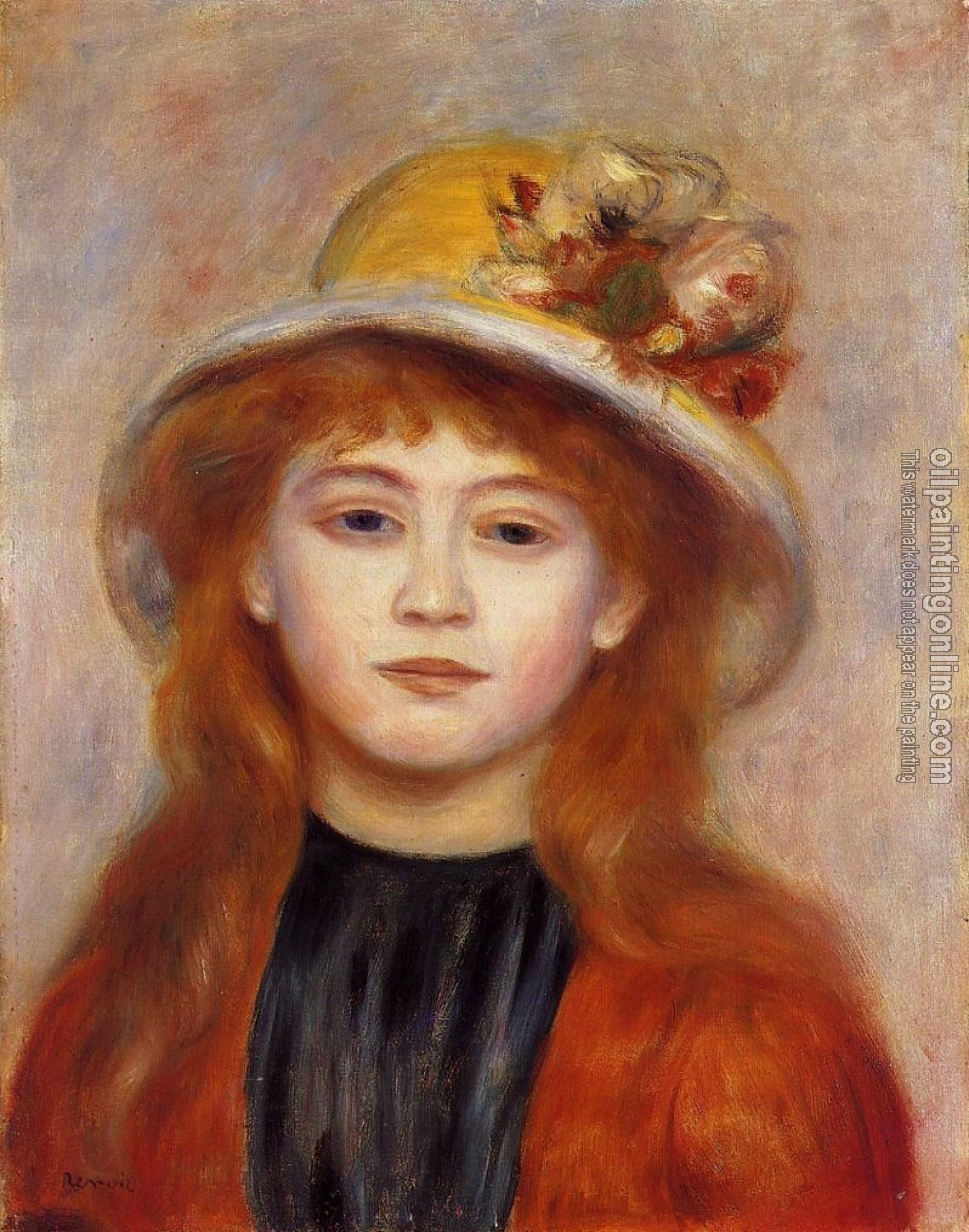 Renoir, Pierre Auguste - Woman Wearing a Hat